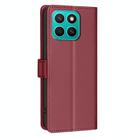 For Honor X8c 4G Litchi Texture RFID Anti-theft Leather Phone Case(Red) - 3