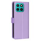 For Honor X8c 4G Litchi Texture RFID Anti-theft Leather Phone Case(Purple) - 3