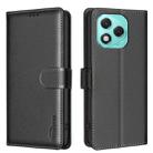 For Honor 400 Lite Litchi Texture RFID Anti-theft Leather Phone Case(Black) - 1
