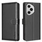 For Honor 400 Pro Global 160.8mm Litchi Texture RFID Anti-theft Leather Phone Case(Black) - 1