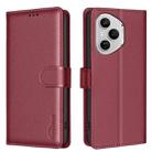 For Honor 400 Pro Global 160.8mm Litchi Texture RFID Anti-theft Leather Phone Case(Red) - 1