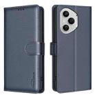 For Honor 400 Pro Global 160.8mm Litchi Texture RFID Anti-theft Leather Phone Case(Blue) - 1