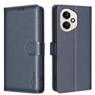 For Honor 400 Global 156.5mm Litchi Texture RFID Anti-theft Leather Phone Case(Blue) - 1