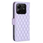 For Redmi Note 14 4G 163.25mm Diamond Lattice Wallet Flip Leather Phone Case(Purple) - 3