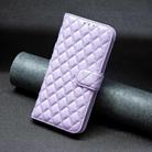 For Redmi Note 14 Pro 4G Diamond Lattice Wallet Flip Leather Phone Case(Purple) - 2