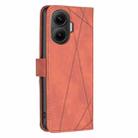 For Redmi Turbo 4 Pro Magnetic Buckle Rhombus Texture Leather Phone Case(Brown) - 3