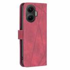 For Redmi Turbo 4 Pro Magnetic Buckle Rhombus Texture Leather Phone Case(Red) - 3