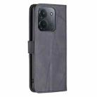 For Redmi 15C 4G 173.1mm / 15C 5G 173.1mm Magnetic Buckle Rhombus Texture Leather Phone Case(Black) - 3