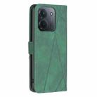 For Redmi 15C 4G 173.1mm / 15C 5G 173.1mm Magnetic Buckle Rhombus Texture Leather Phone Case(Green) - 3