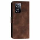 For OPPO A57 4G YX0080 Grid Butterfly Embossed Pattern Flip Leather Phone Case with Lanyard(Coffee) - 3