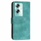 For OPPO A79 5G Global YX0080 Grid Butterfly Embossed Pattern Flip Leather Phone Case with Lanyard(Light Blue) - 3