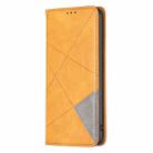 For Samsung Galaxy A56 5G Rhombus Texture Magnetic Leather Phone Case(Yellow) - 3