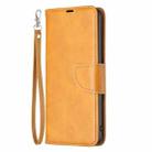 For Samsung Galaxy A26 5G Lambskin Texture Pure Color Flip Leather Phone Case(Yellow) - 3