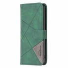 For Samsung Galaxy A06 Magnetic Buckle Rhombus Texture Leather Phone Case(Green) - 3