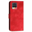 For Realme 8 / 8 Pro YX0080 Grid Butterfly Embossed Pattern Flip Leather Phone Case with Lanyard(Red) - 3