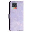 For Realme 8 / 8 Pro YX0080 Grid Butterfly Embossed Pattern Flip Leather Phone Case with Lanyard(Light Purple) - 3