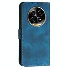 For Realme 13 Pro / 13 Pro+ Global YX0080 Grid Butterfly Embossed Pattern Flip Leather Phone Case with Lanyard(Dark Blue) - 3