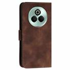 For Realme P3 Pro Grid Butterfly Embossed Pattern Leather Phone Case with Lanyard(Coffee) - 3