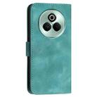 For Realme P3 Pro Grid Butterfly Embossed Pattern Leather Phone Case with Lanyard(Light Blue) - 3