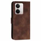 For Realme P3 Ultra 5G Grid Butterfly Embossed Pattern Leather Phone Case with Lanyard(Coffee) - 3
