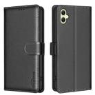 For Samsung Galaxy A06 Litchi Texture RFID Anti-theft Leather Phone Case(Black) - 1