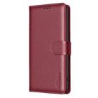 For Samsung Galaxy A36 Litchi Texture RFID Anti-theft Leather Phone Case(Red) - 2