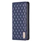 For Samsung Galaxy A36 Diamond Lattice Magnetic Leather Flip Phone Case(Blue) - 3