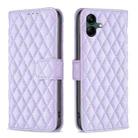 For Samsung Galaxy A06 Diamond Lattice Wallet Flip Leather Phone Case(Purple) - 1