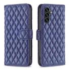 For Samsung Galaxy A36 Diamond Lattice Wallet Flip Leather Phone Case(Blue) - 1