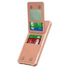 For Samsung Galaxy A15 Vertical Flip Card Bag Holder Leather Phone Case(Rose Gold) - 2