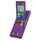 For Samsung Galaxy A35 5G Vertical Flip Card Bag Holder Leather Phone Case(Purple) - 2