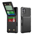 For Samsung Galaxy A05 Vertical Flip Card Bag Holder Leather Phone Case(Black) - 1