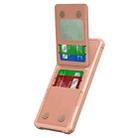 For Samsung Galaxy A05 Vertical Flip Card Bag Holder Leather Phone Case(Rose Gold) - 2