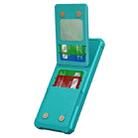 For Samsung Galaxy A05s Vertical Flip Card Bag Holder Leather Phone Case(Cyan Green) - 2