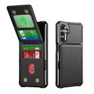 For Samsung Galaxy A16 5G Vertical Flip Card Bag Holder Leather Phone Case(Black) - 1