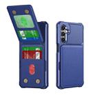For Samsung Galaxy A16 5G Vertical Flip Card Bag Holder Leather Phone Case(Dark Blue) - 1