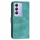 For vivo Y200e 5G Global YX0080 Grid Butterfly Embossed Pattern Flip Leather Phone Case with Lanyard(Light Blue) - 3