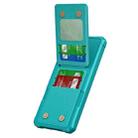 For Samsung Galaxy S24 5G Vertical Flip Card Bag Holder Leather Phone Case(Cyan Green) - 2