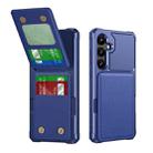 For Samsung Galaxy S24 5G Vertical Flip Card Bag Holder Leather Phone Case(Dark Blue) - 1