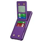 For Samsung Galaxy S24+ 5G Vertical Flip Card Bag Holder Leather Phone Case(Purple) - 2