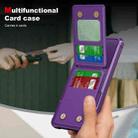 For Samsung Galaxy S24+ 5G Vertical Flip Card Bag Holder Leather Phone Case(Purple) - 3