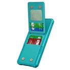For Samsung Galaxy S24+ 5G Vertical Flip Card Bag Holder Leather Phone Case(Cyan Green) - 2