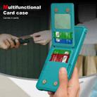 For Samsung Galaxy S24+ 5G Vertical Flip Card Bag Holder Leather Phone Case(Cyan Green) - 3