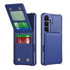 For Samsung Galaxy S24+ 5G Vertical Flip Card Bag Holder Leather Phone Case(Dark Blue) - 1