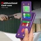 For Samsung Galaxy S24 FE 5G Vertical Flip Card Bag Holder Leather Phone Case(Purple) - 3