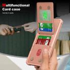 For Samsung Galaxy S24 FE 5G Vertical Flip Card Bag Holder Leather Phone Case(Rose Gold) - 3
