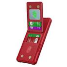 For Samsung Galaxy S24 FE 5G Vertical Flip Card Bag Holder Leather Phone Case(Red) - 2