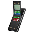 For Samsung Galaxy S25 Ultra 5G Vertical Flip Card Bag Holder Leather Phone Case(Black) - 2