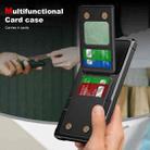 For Samsung Galaxy S25 Ultra 5G Vertical Flip Card Bag Holder Leather Phone Case(Black) - 3