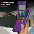 For Samsung Galaxy S25 Ultra 5G Vertical Flip Card Bag Holder Leather Phone Case(Purple) - 3